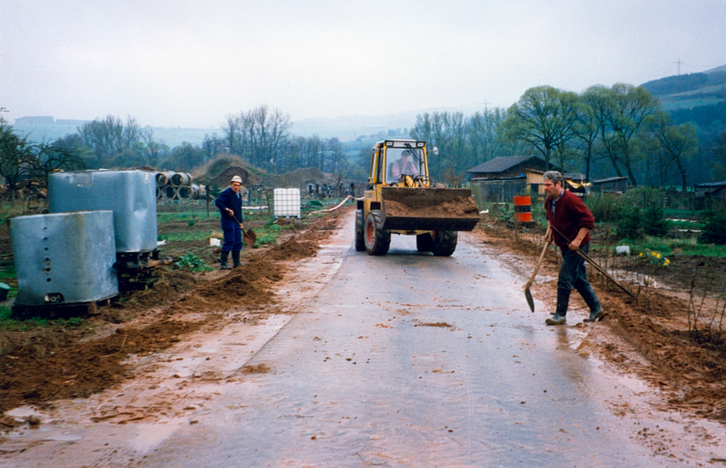 Bauarbeiten am 09.04.1998